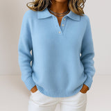 Liv | Soft Knit Collared Sweater