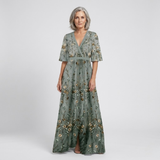 Diana - Floral V Neck Maxi Dress