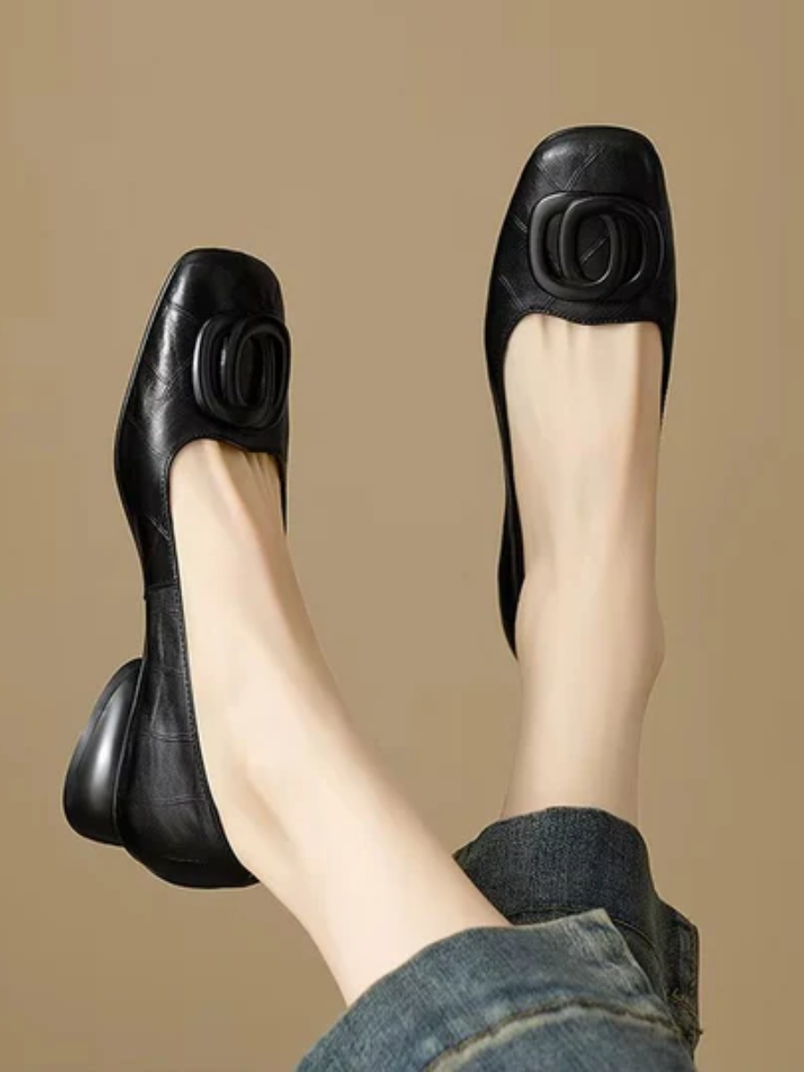 Diane | Opium Leather Flats