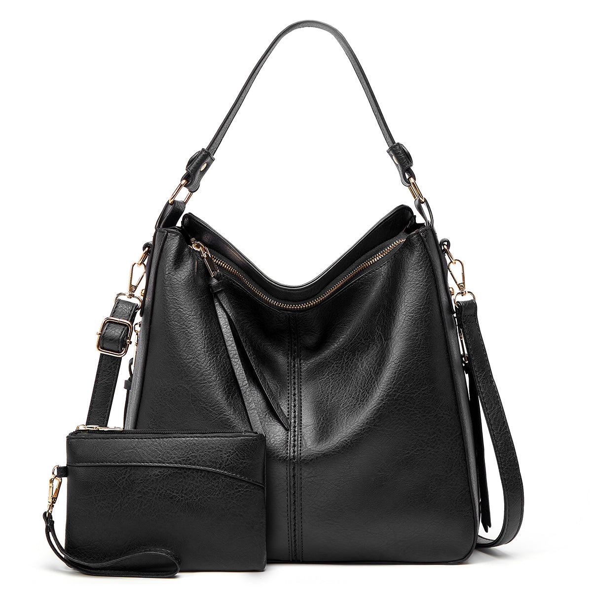 Hobo | Luxury Leather Anti-Theft Handbag + Free Pouch Wallet