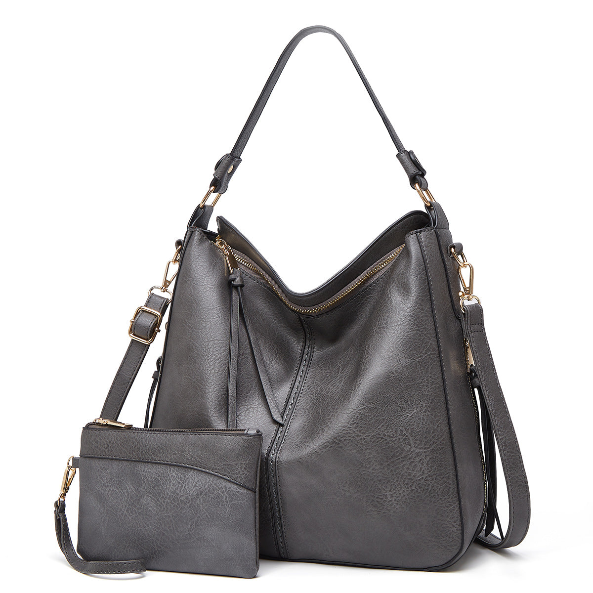 Hobo | Luxury Leather Anti-Theft Handbag + Free Pouch Wallet
