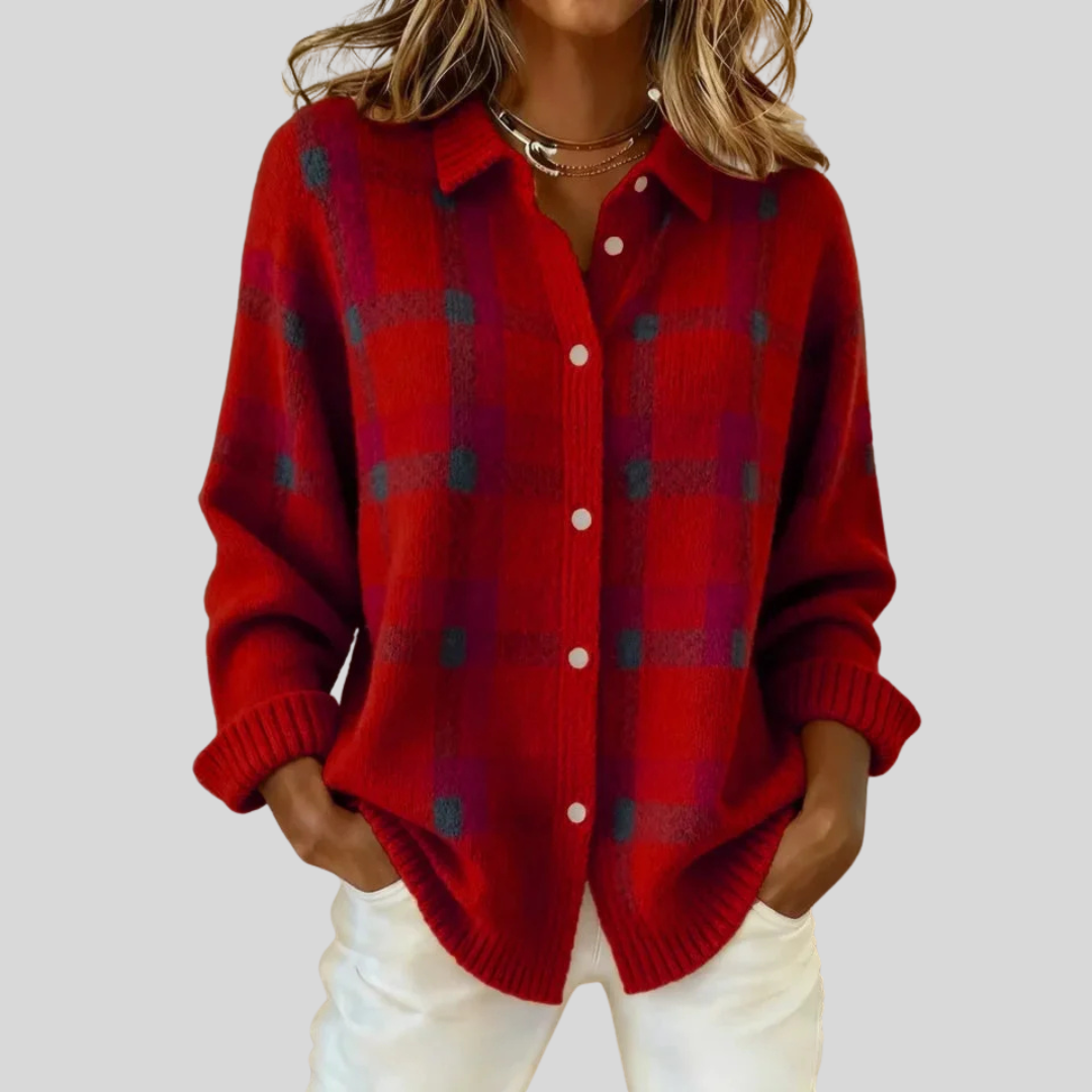 Verity | Retro Cheque Sweater