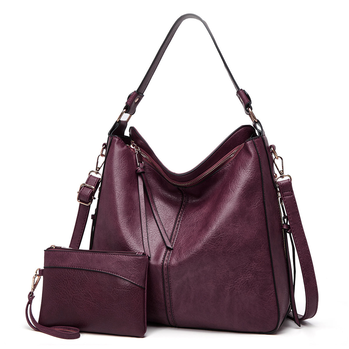 Hobo | Luxury Leather Anti-Theft Handbag + Free Pouch Wallet