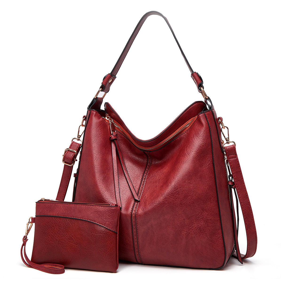 Hobo | Luxury Leather Anti-Theft Handbag + Free Pouch Wallet