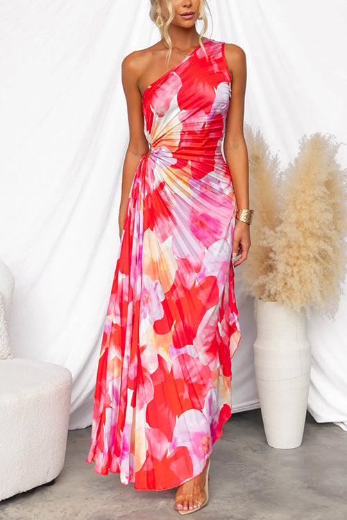 Yvaine | Pleated One Shoulder Dress