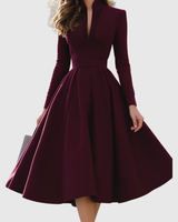 Avelina - V-Neck Midi Dress