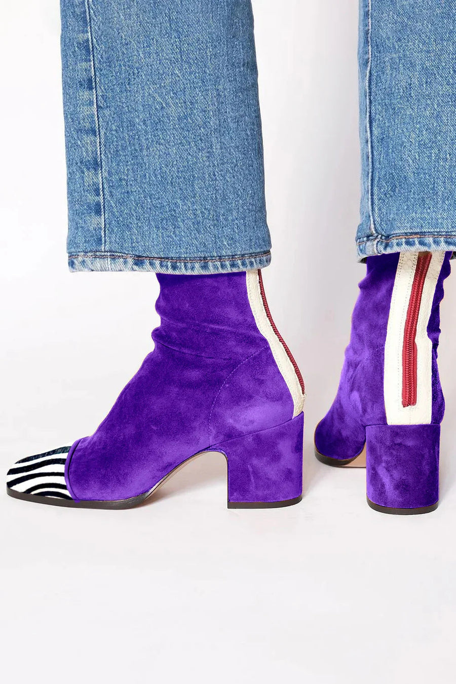  MELISSA | ZEBRA PRINT ANKLE BOOTS