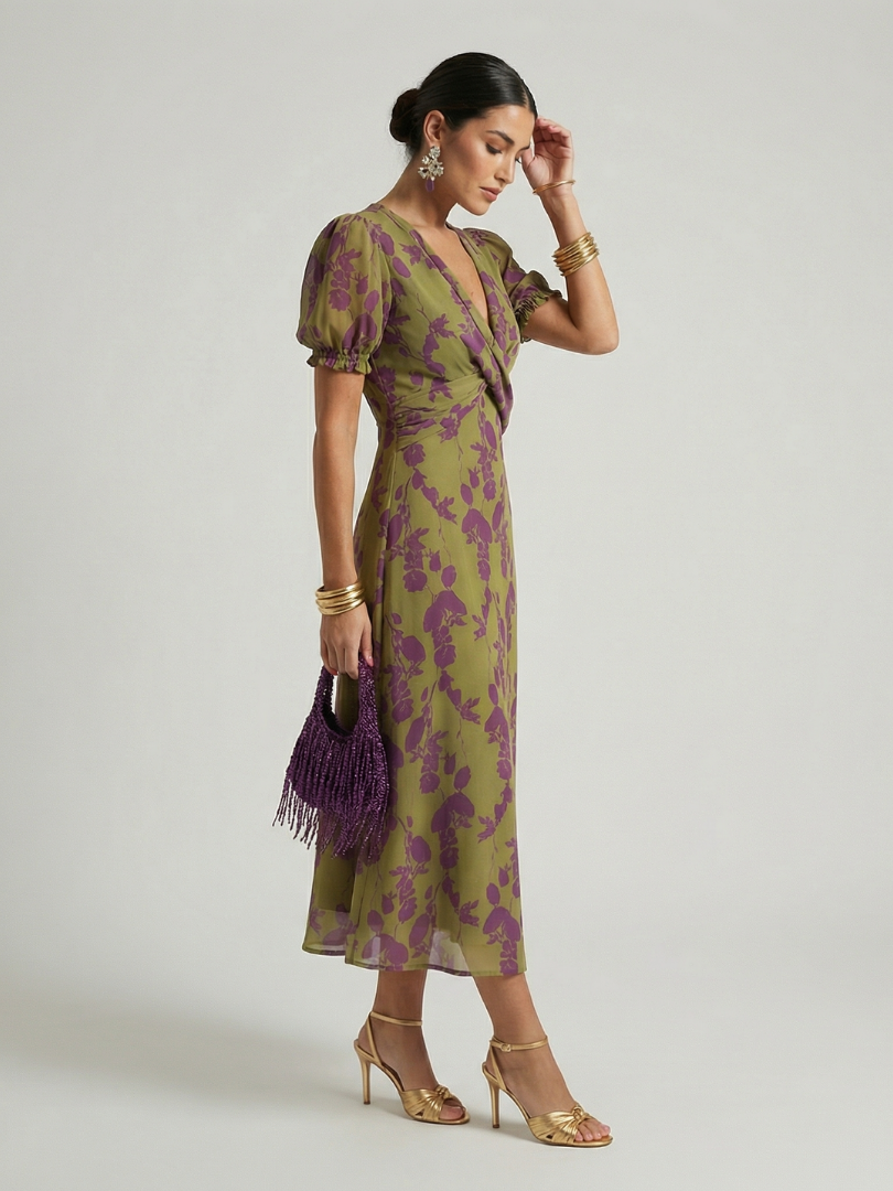 Margarethe | Relaxed Floral Midi Dress