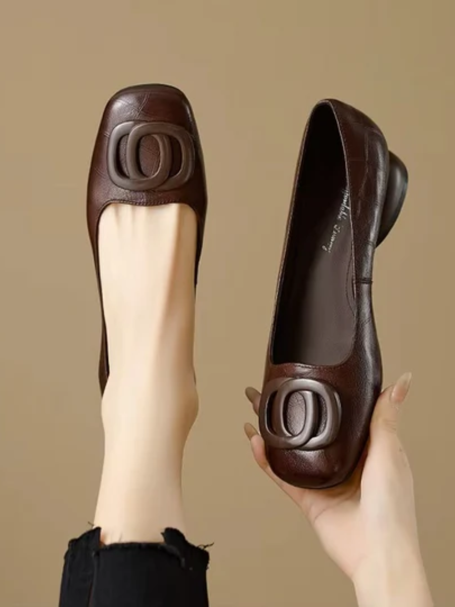 Diane | Opium Leather Flats