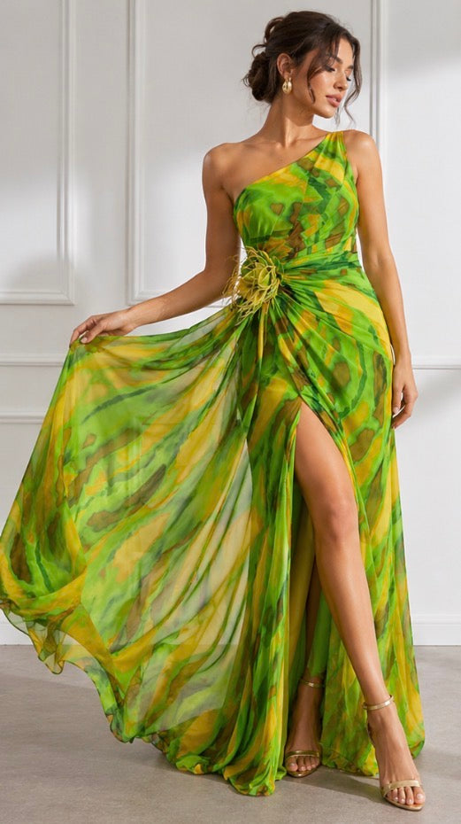 Hermione | Vibrant Draped Dress