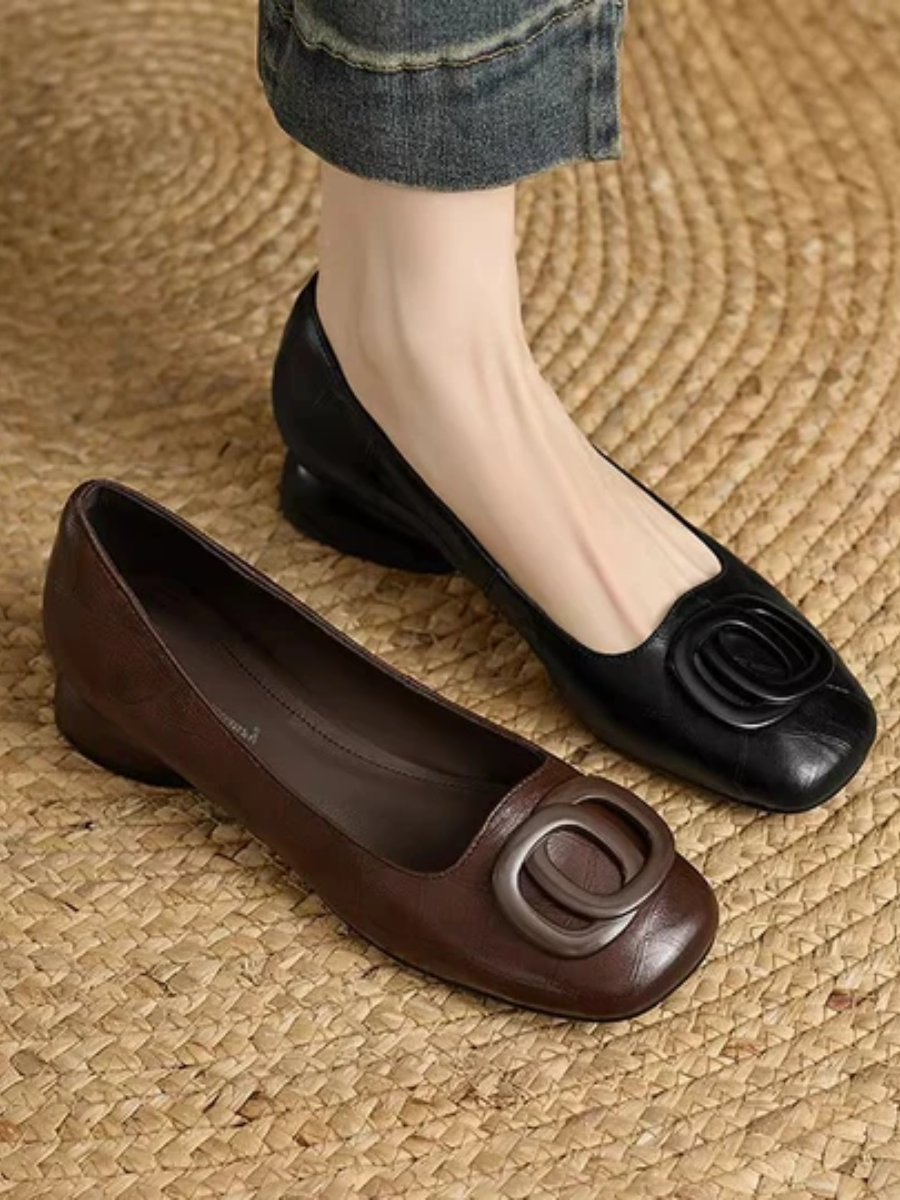 Diane | Opium Leather Flats