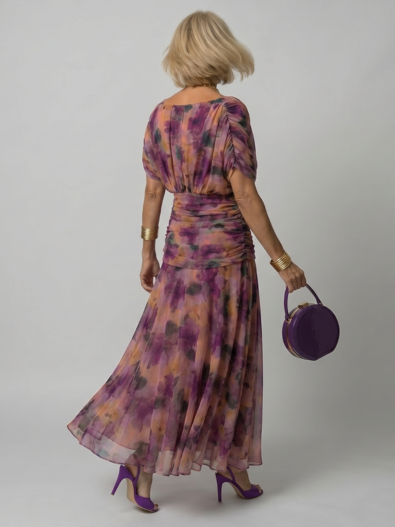 Rosamonda | Off Shoulder Flow Midi Dress