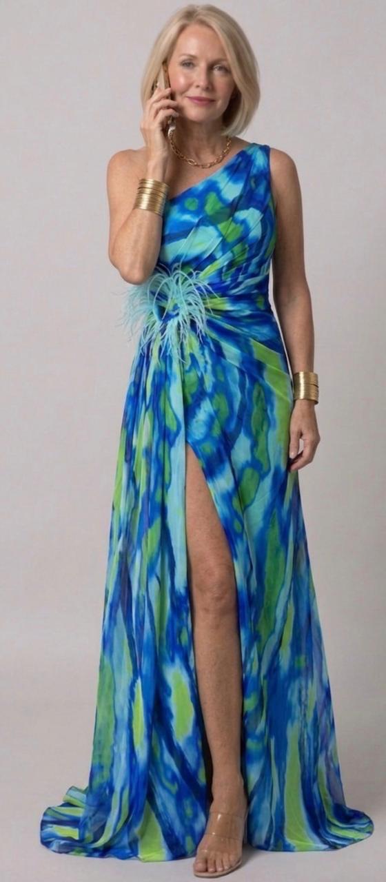 Hermione | Vibrant Draped Dress