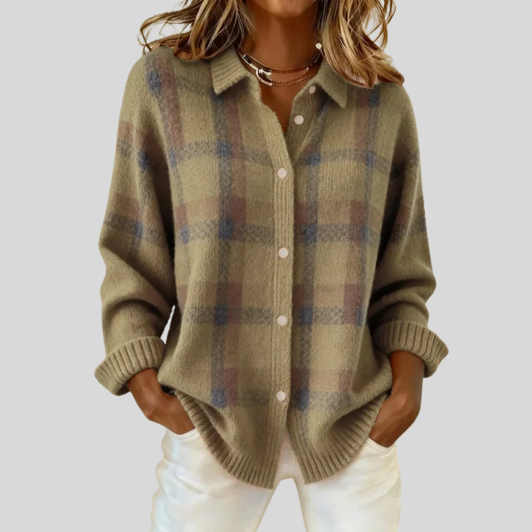 Celinea | Retro Cheque Sweater