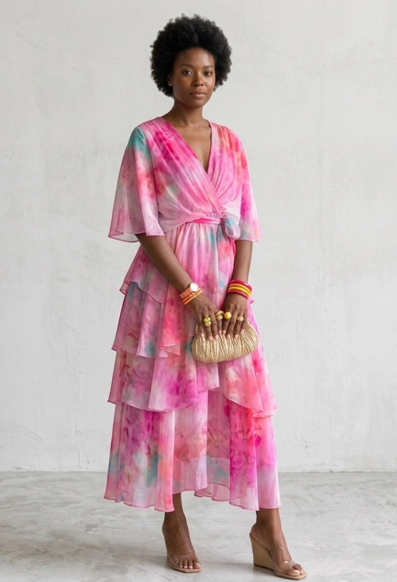 Lavinia | Layered Floral Sun Dress