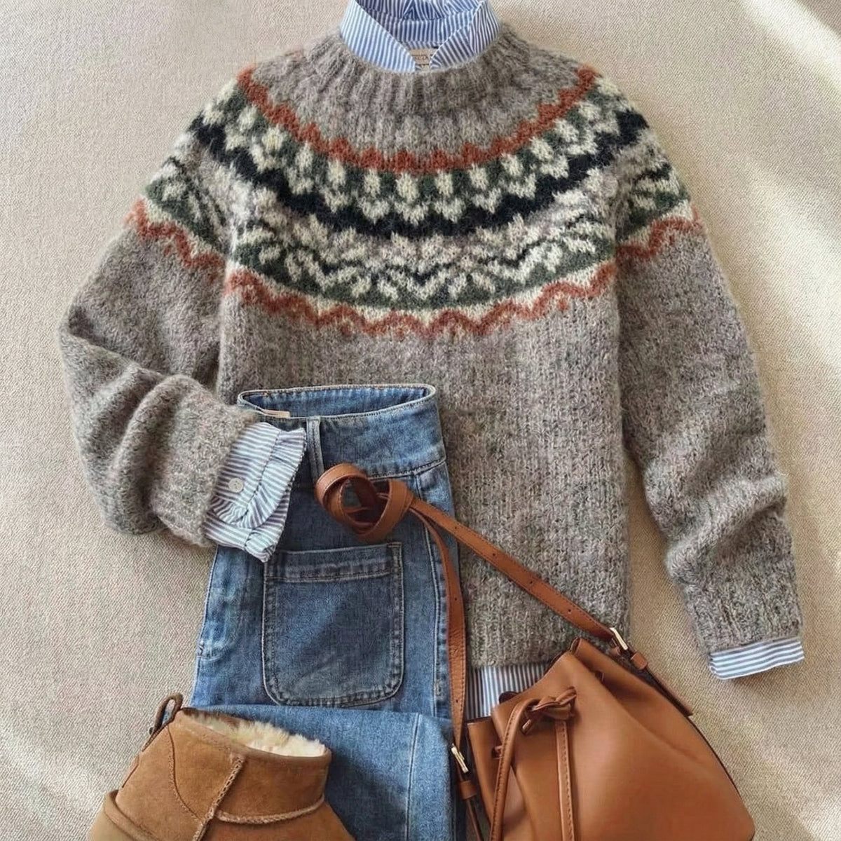 Micaella | Heritage Nordic Knit Sweater