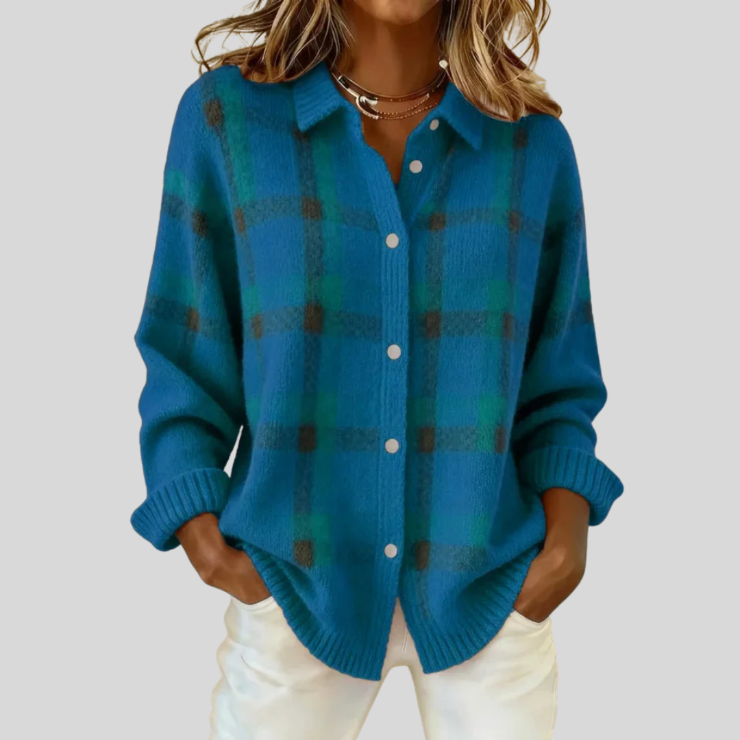 Delyth | Retro Cheque Sweater