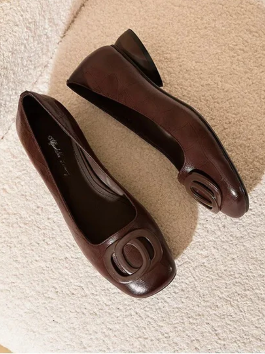 Diane | Opium Leather Flats