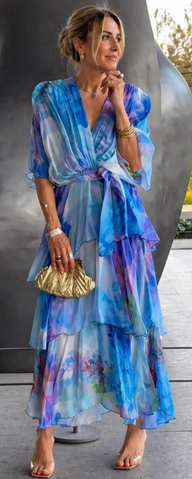 Lavinia | Layered Floral Sun Dress