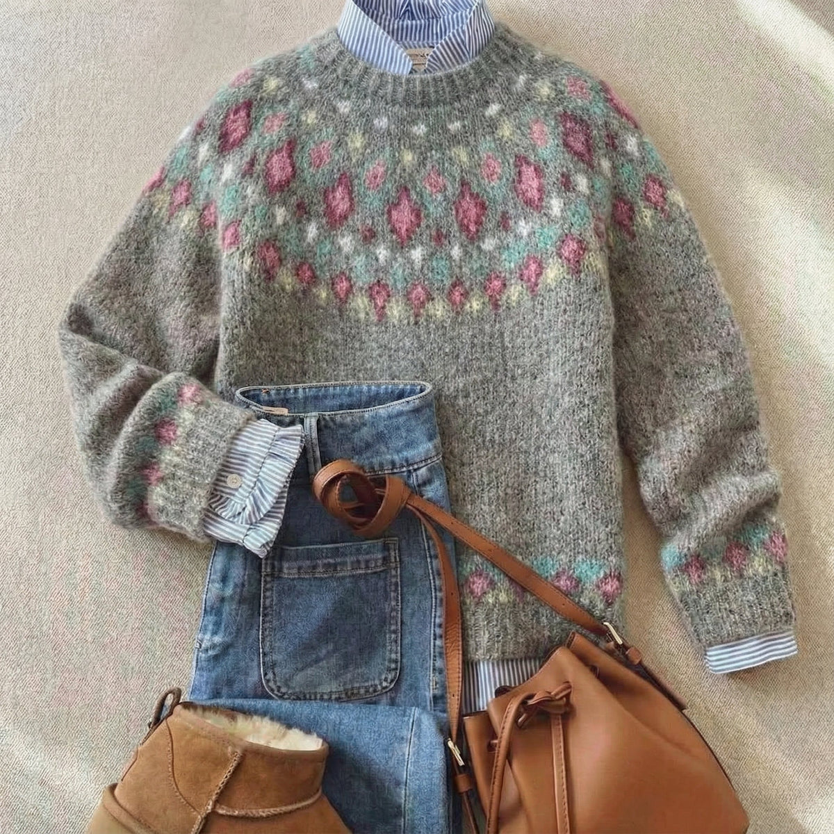 Micaella | Heritage Nordic Knit Sweater