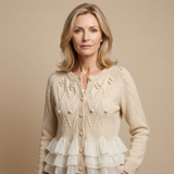 Rosie - Cosy Knit Ruffle Cardigan