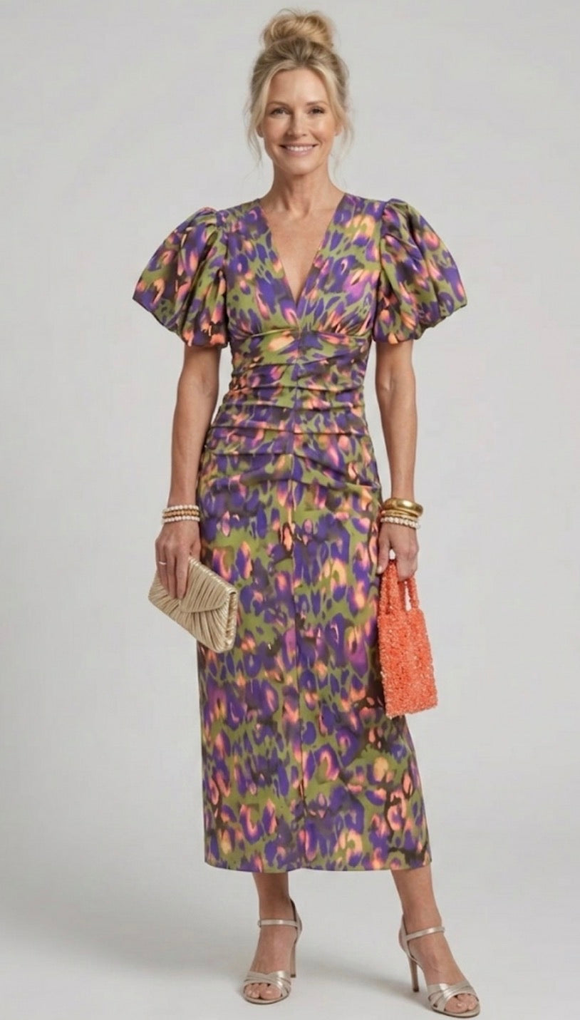 Millicent | Dress with Puff Sleeves