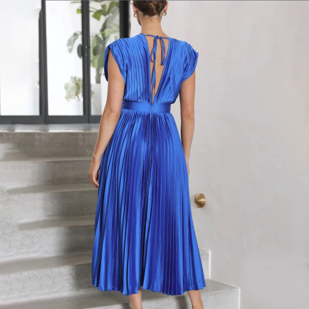 Philippa | Timeless Pleated Midi Dress