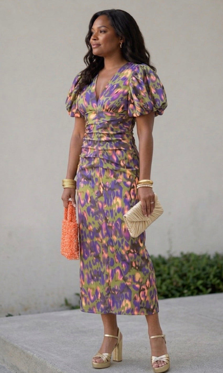 Millicent | Dress with Puff Sleeves