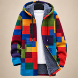 Cynthia | Artful Hooded Cardigan