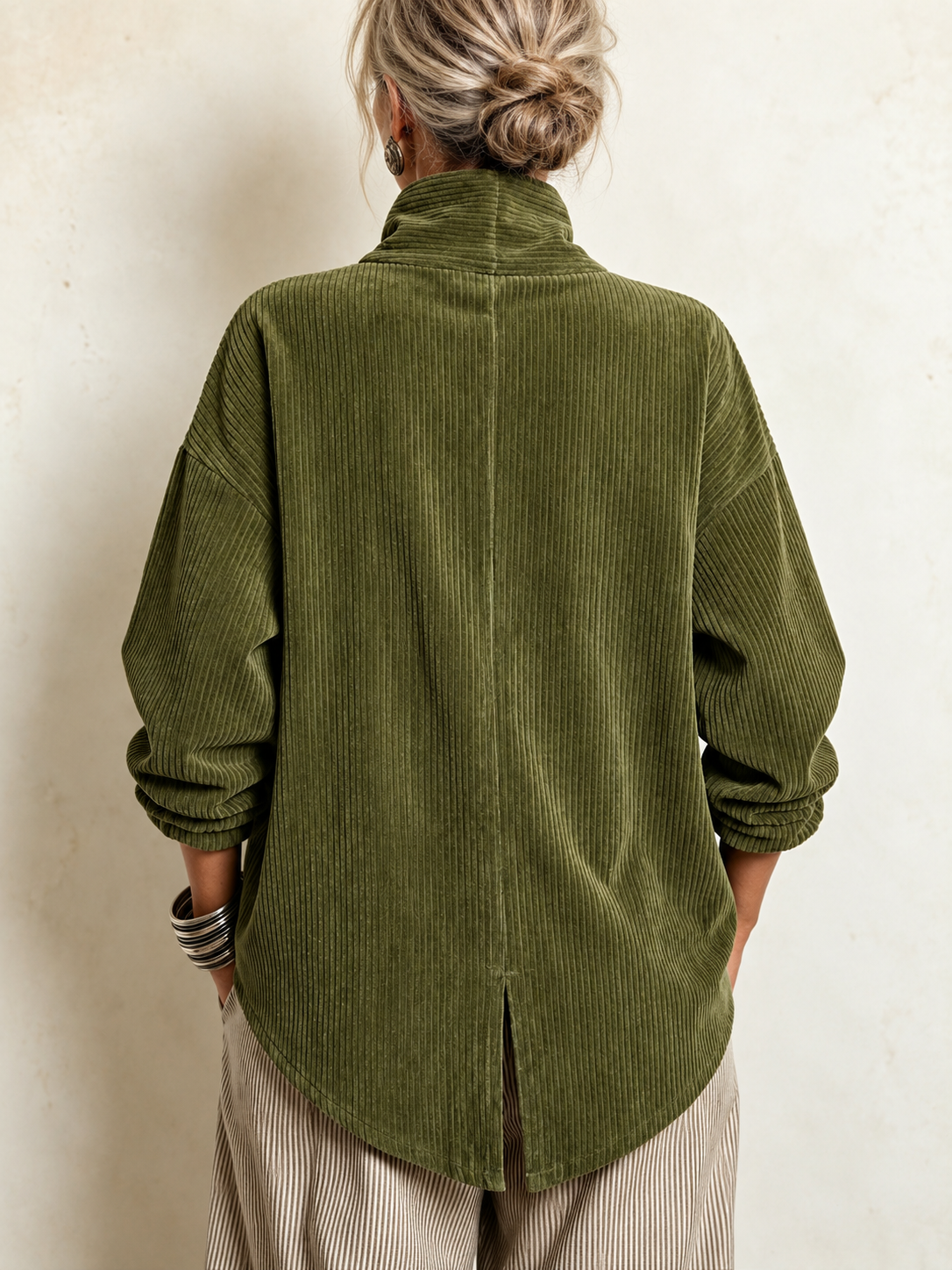Sylvia | High-Neck Corduroy Jumper