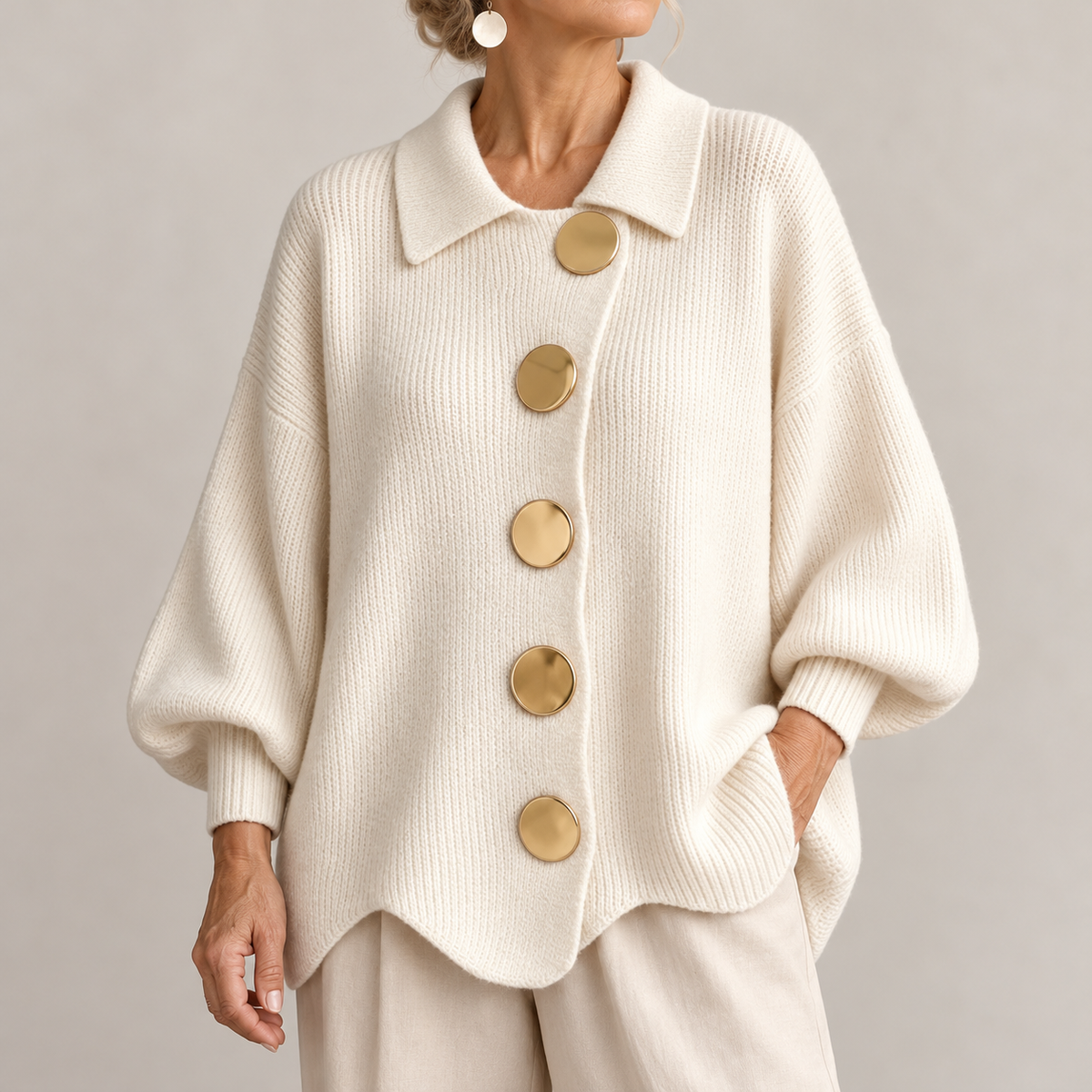 Eleanor | The Gold Button Cardigan