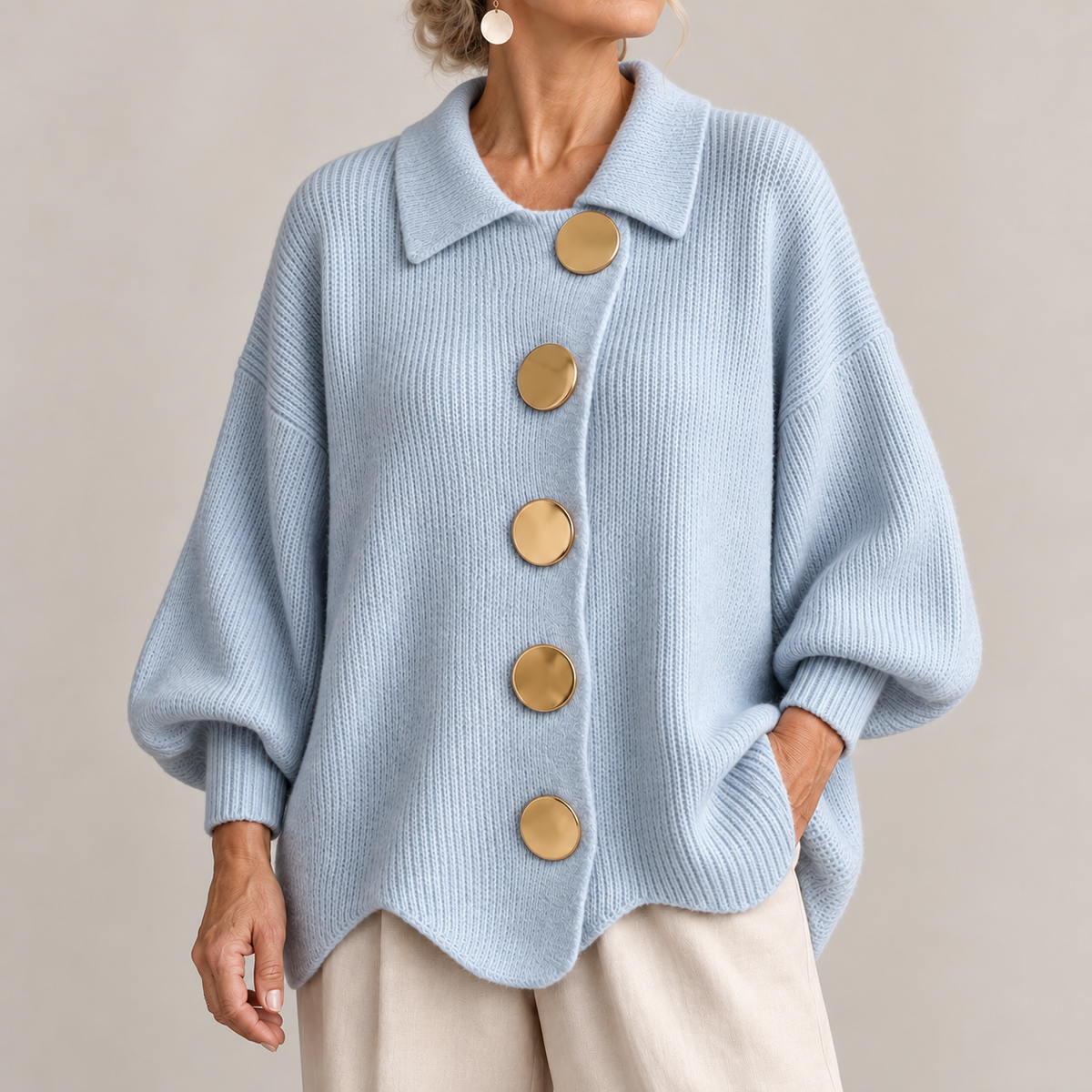 Eleanor | The Gold Button Cardigan