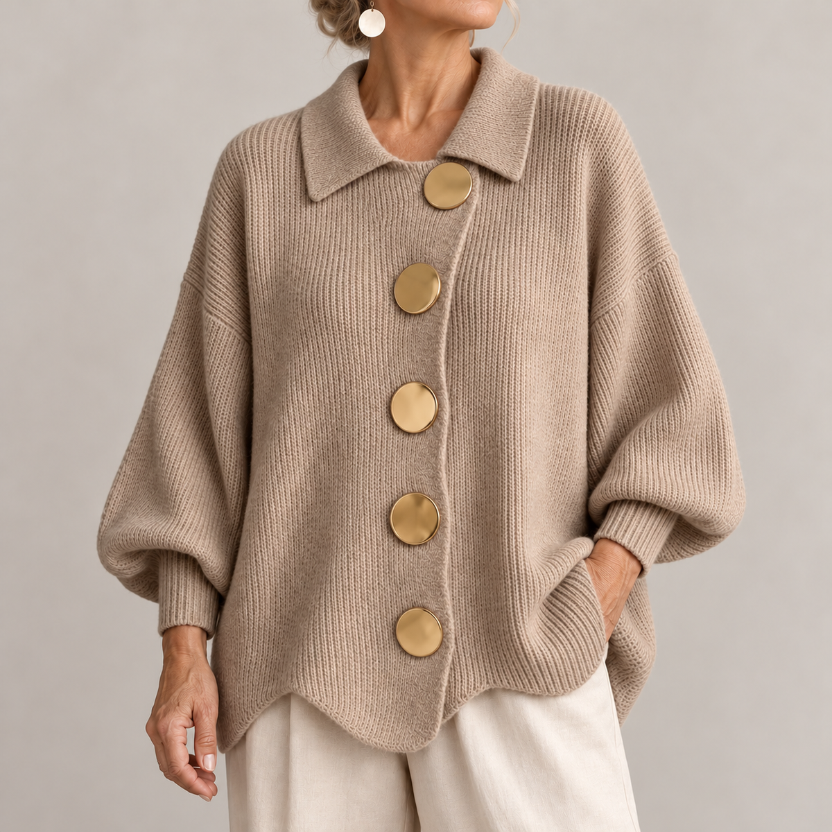 Eleanor | The Gold Button Cardigan