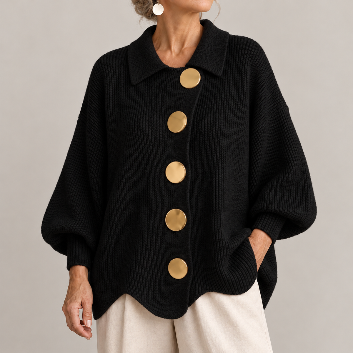 Eleanor | The Gold Button Cardigan