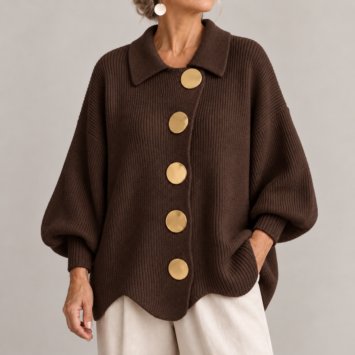 Eleanor | The Gold Button Cardigan