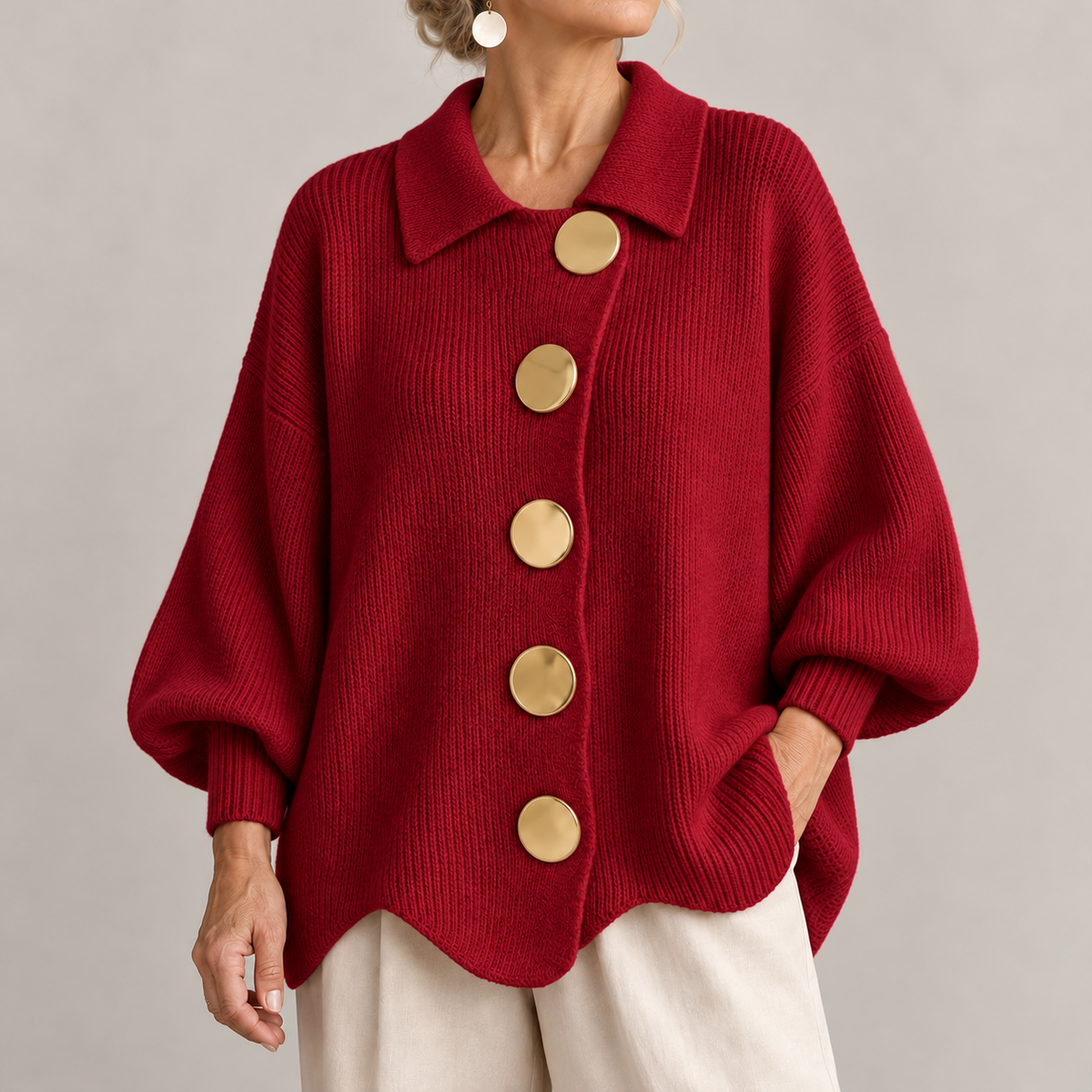 Eleanor | The Gold Button Cardigan