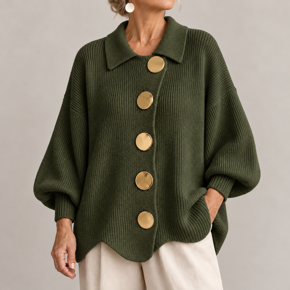 Eleanor | The Gold Button Cardigan