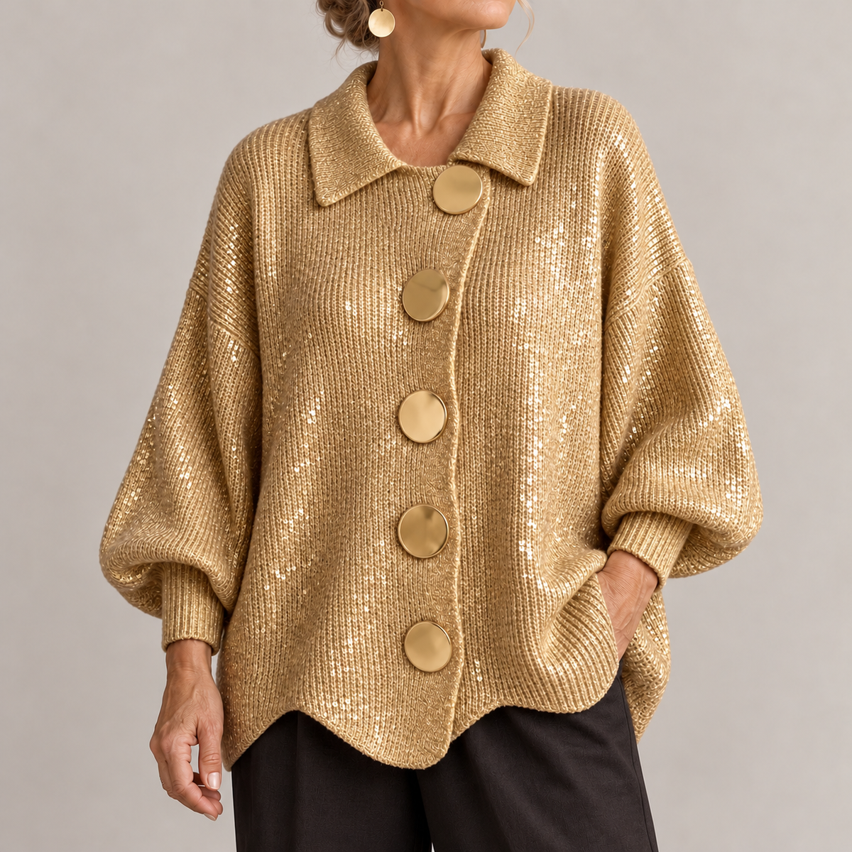 Eleanor | The Gold Button Cardigan