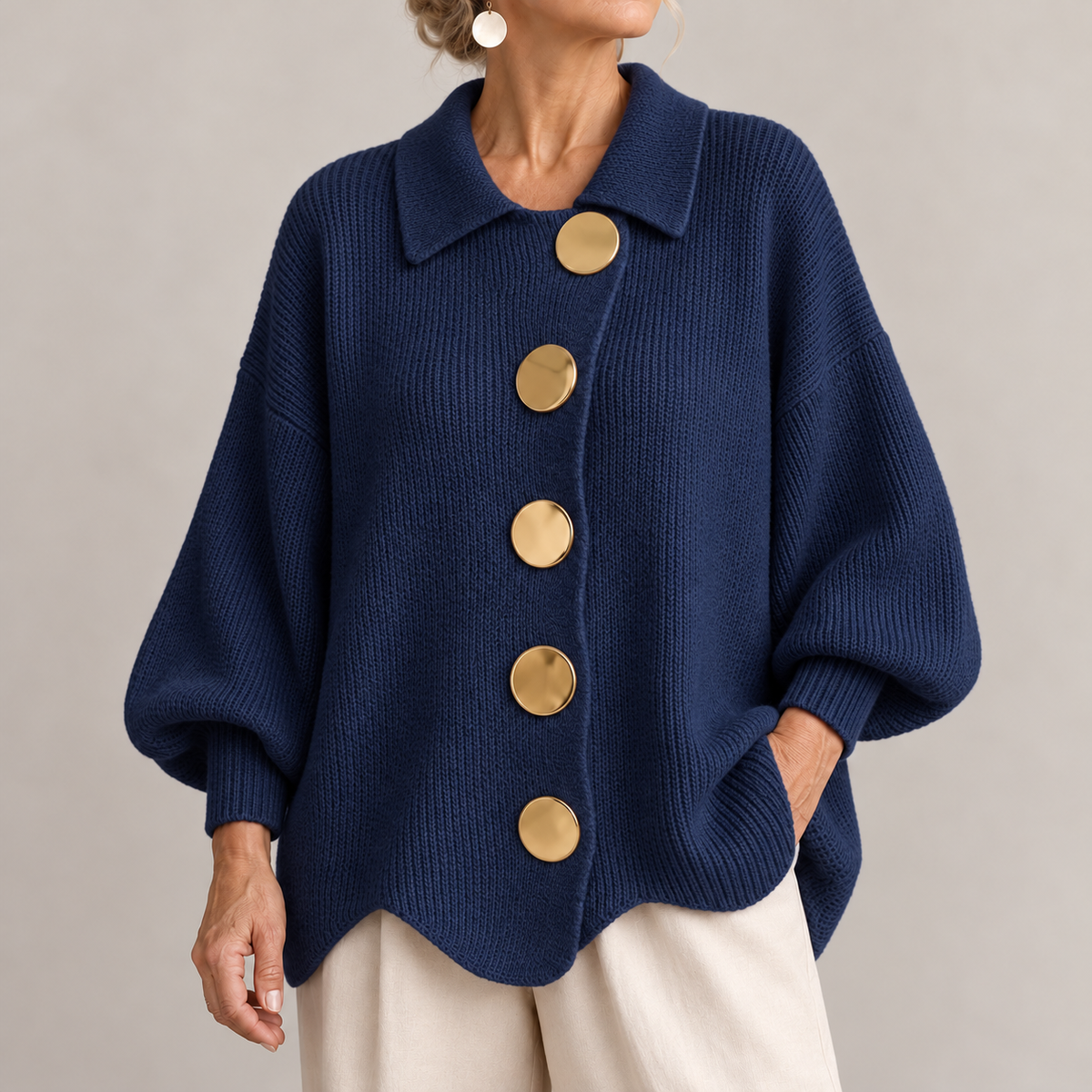 Eleanor | The Gold Button Cardigan