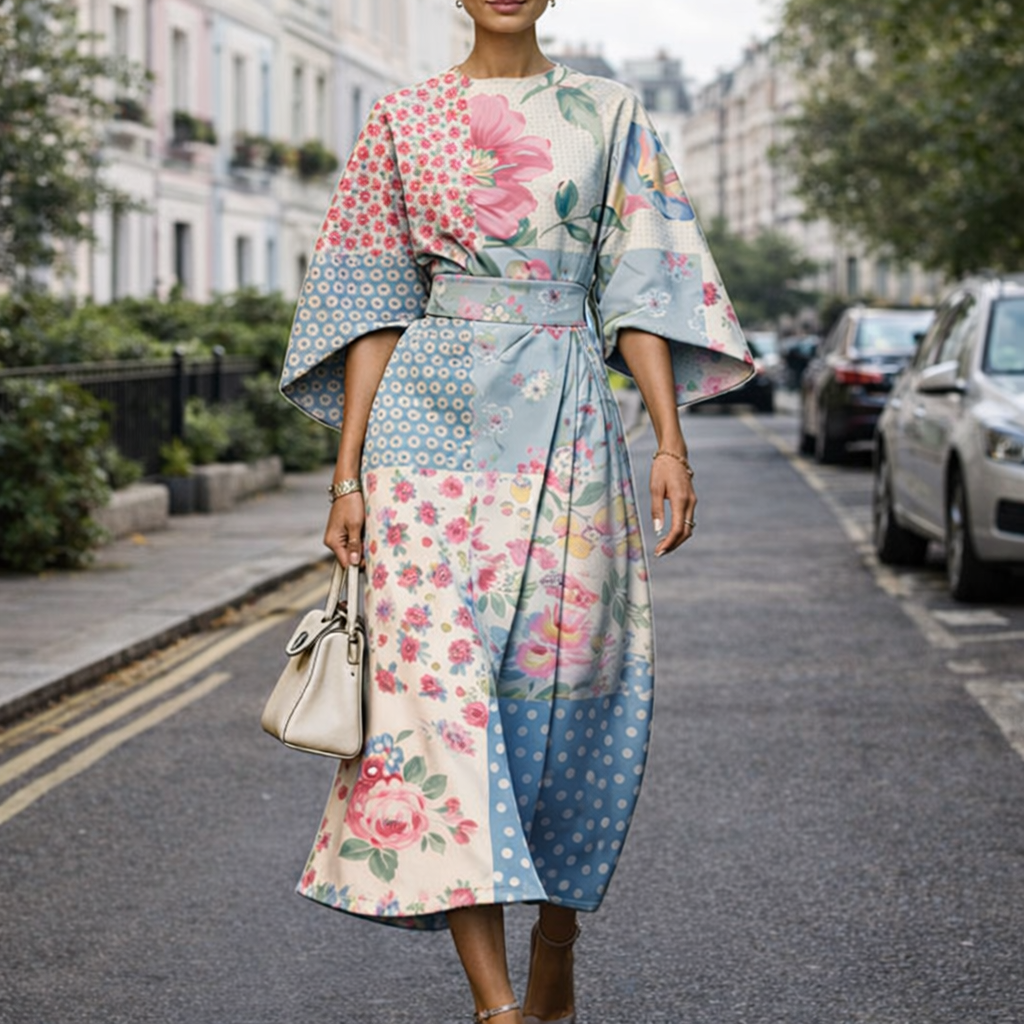 Moxlan | Elegant Floral Dress