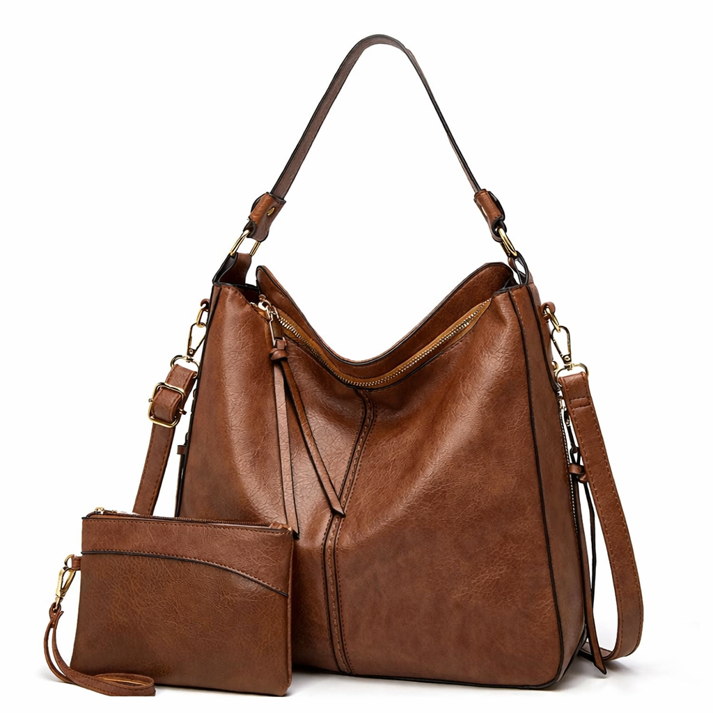 Hobo | Luxury Leather Anti-Theft Handbag + Free Pouch Wallet