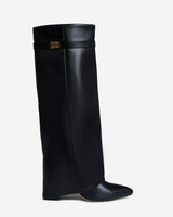 Lavista | Leather Knee High Boots - Black