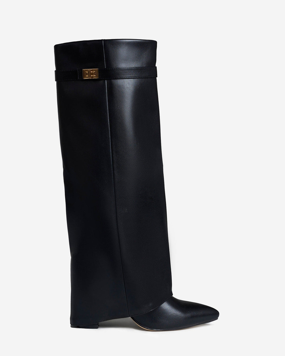 Lavista | Leather Knee High Boots - Black