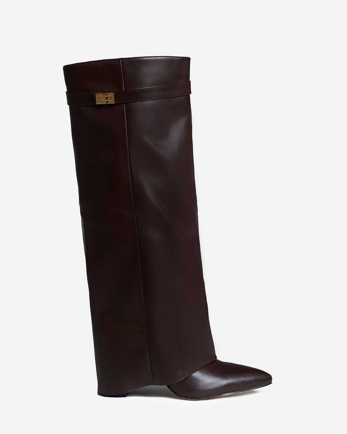 Lavista | Leather Knee High Boots - Brown