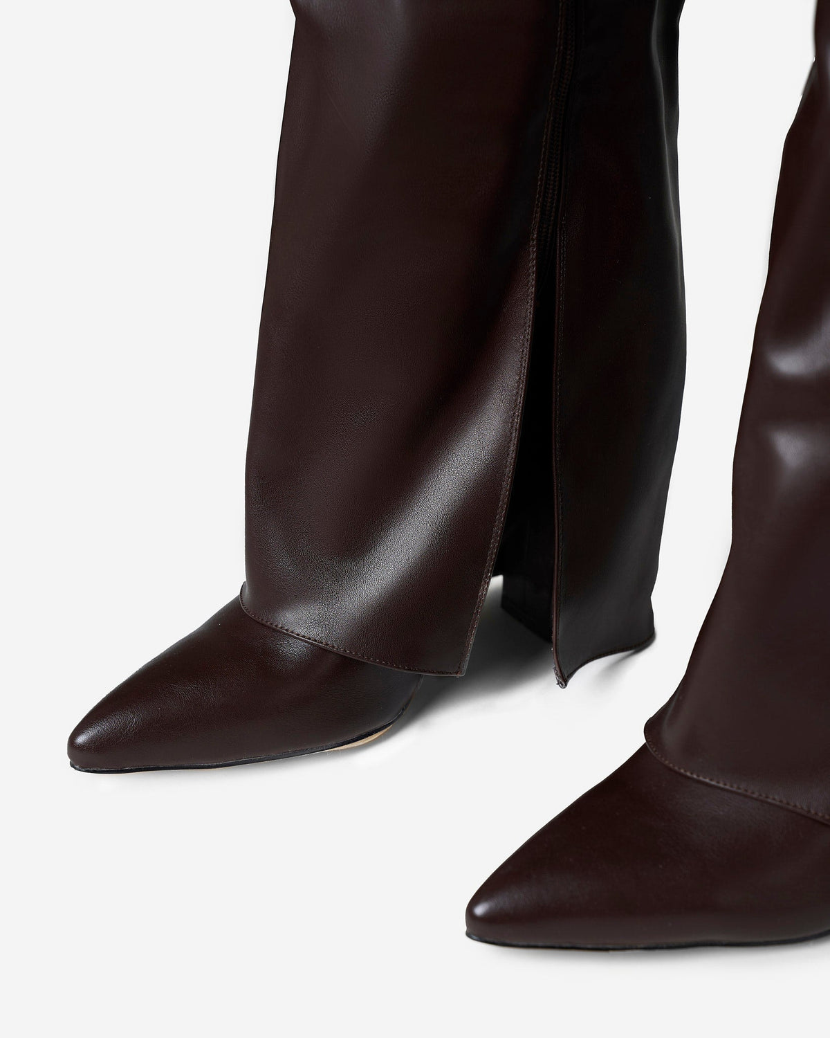 Lavista | Leather Knee High Boots - Brown