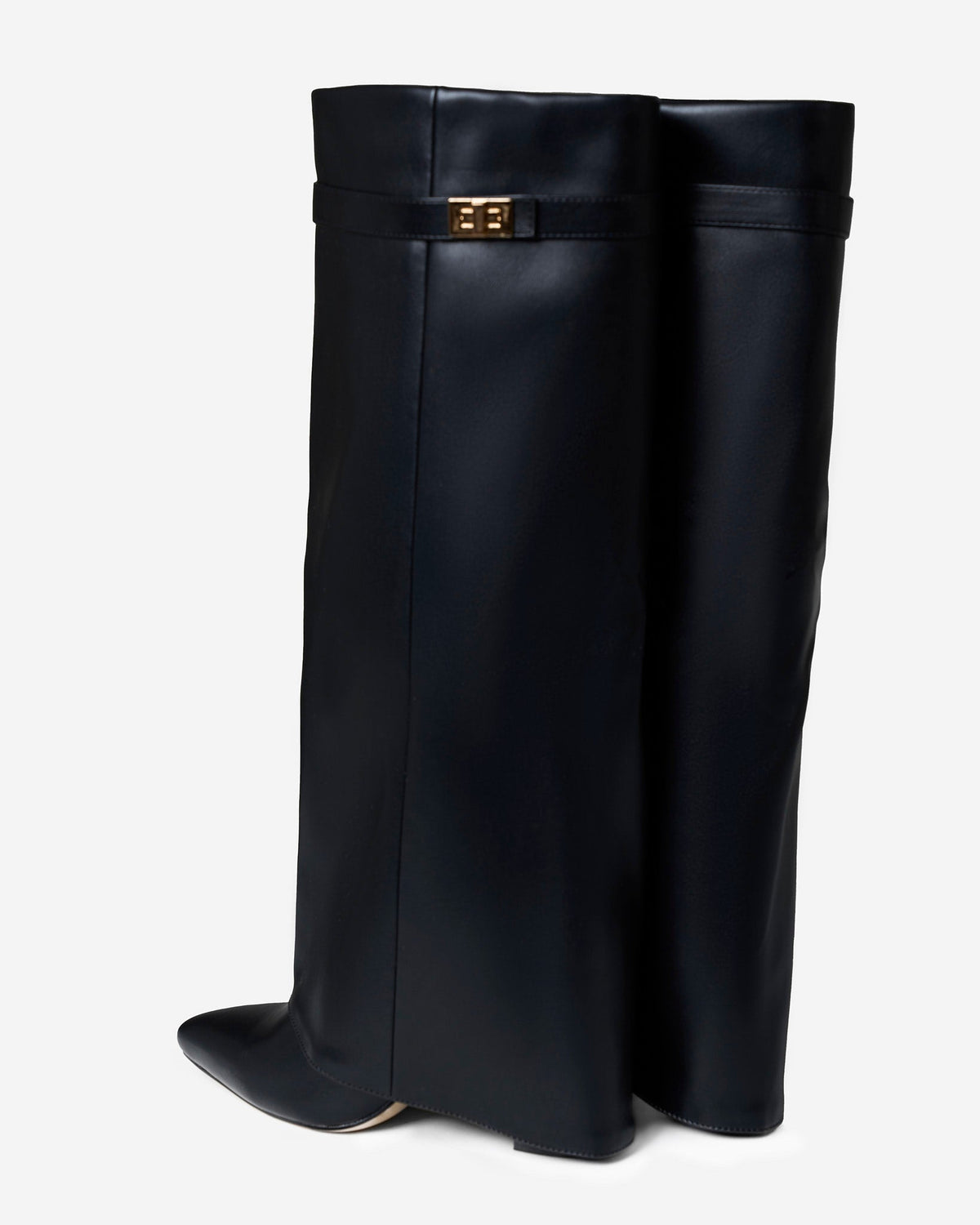 Lavista | Leather Knee High Boots - Black