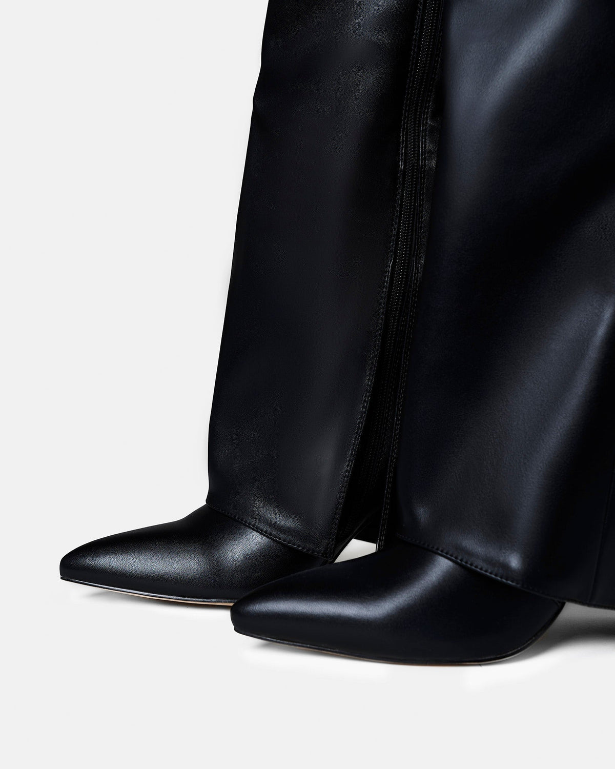 Lavista | Leather Knee High Boots - Black