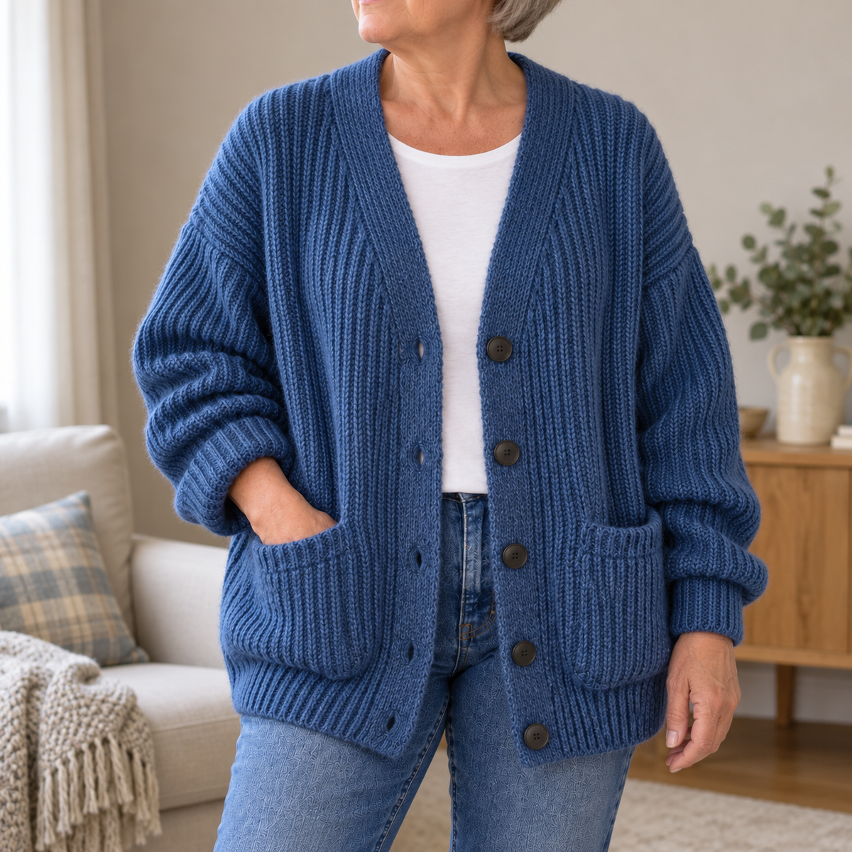 Iris | Relaxed V-Neck Cardigan