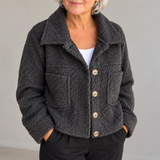 Audrey | Soft Faux Fur Button-Up Jacket