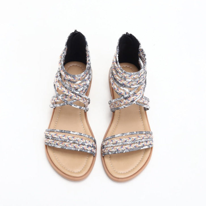 Lisa | Roman Crisscross Bohemian Sandals
